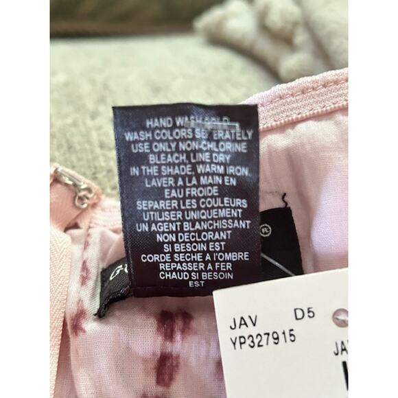 Guess Jeans Strapless Ombre Tie-Dye Dress Purple Pink Size L NWT - Picture 7 of 7